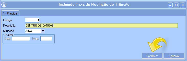 Incluindo taxa de restrição de trânsito.
